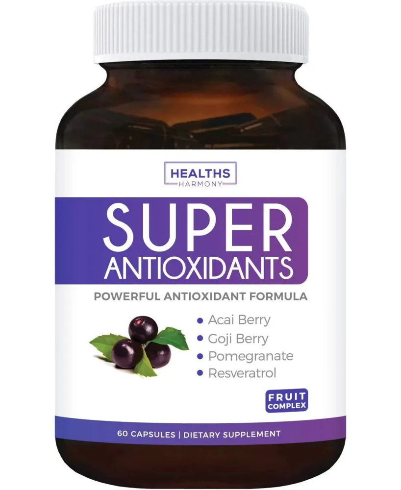 Health's Harmony Super Antioxidant Capsules, Powerful Super Food Antioxidant Daily Blend