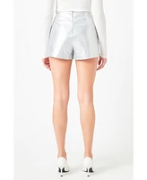 Women's Silver Out pocket Shorts