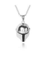 Starwars Star Wars Boba Fett Helmet Pendant Necklace, Stainless Steel, 22" Box Chain