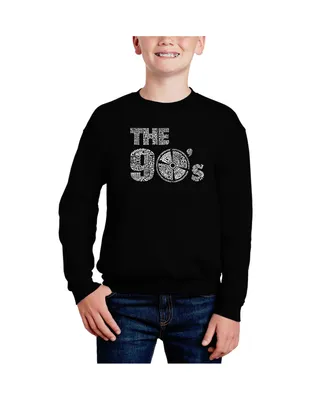 90S - Big Boy's Word Art Crewneck Sweatshirt