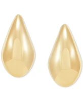 Polished Medium Teardrop Sculptural Earrings in 14k Gold, 30mm