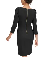 Calvin Klein Women's 3/4-Sleeve Sheath Dress