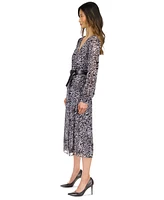 Michael Michael Kors Women's Animal-Print Kate Belted Dress