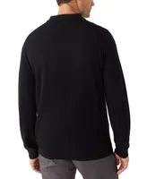 Frank And Oak Men's Merino Wool Long-Sleeve Polo Sweater