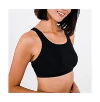 Calypsa Women's Racerback Swim Bra with Removable Cups