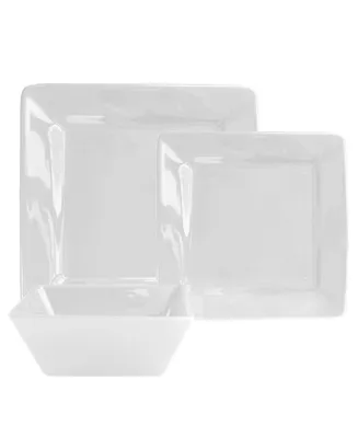 American Atelier Kingsley Casual Square 12-Piece Dinnerware Set, Service for 4