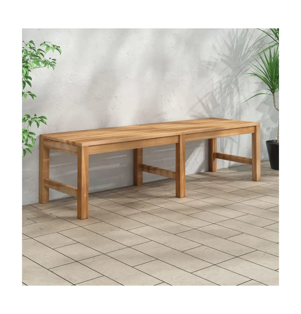 Patio Bench 59.1" Solid Teak Wood