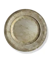 American Atelier Serveware Round Beaded Charger Plate 14"