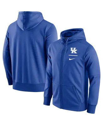 Men's Nike Royal Kentucky Wildcats Logo Stack Performance Full-Zip Hoodie