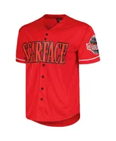 Men's and Women's Red Scarface Fashion Baseball Jersey