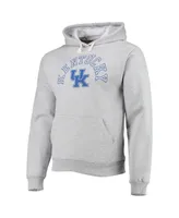 Men's League Collegiate Wear Heathered Gray Kentucky Wildcats Seal Neuvo Essential Fleece Pullover Hoodie