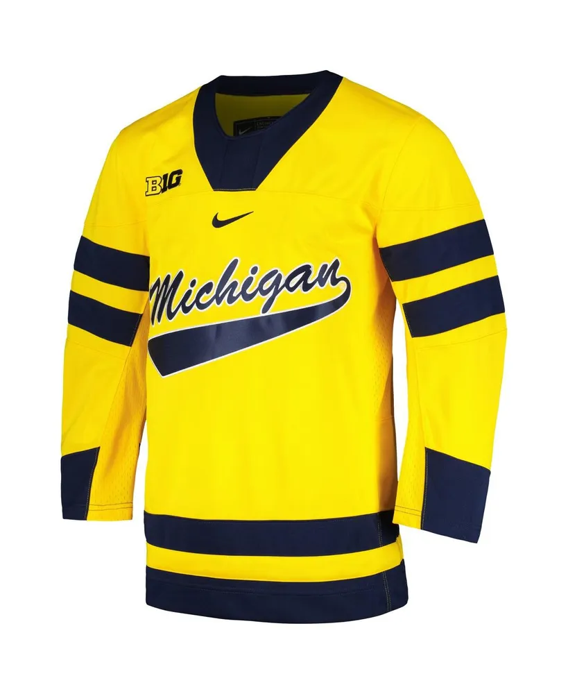 Men's Nike Maize Michigan Wolverines Replica Jersey