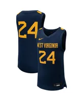 Big Boys Nike #24 Navy West Virginia Mountaineers Team Replica Basketball Jersey