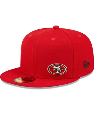 Men's New Era Scarlet San Francisco 49ers Flawless 59FIFTY Fitted Hat