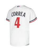 Big Boys Nike Carlos Correa White Minnesota Twins Alternate Replica Player Jersey