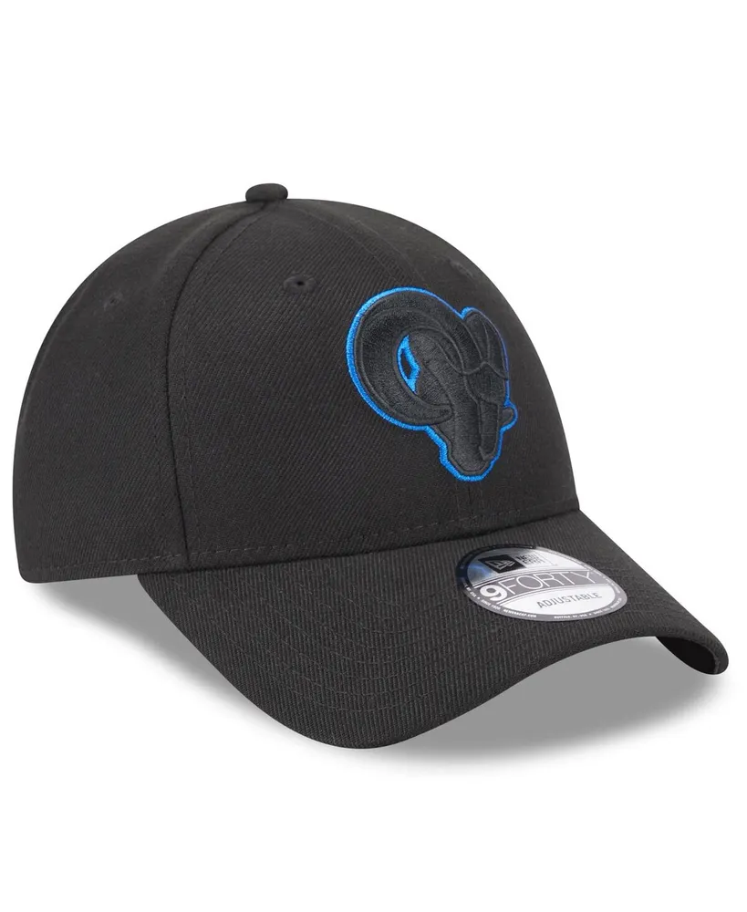 Men's New Era Black Los Angeles Rams Momentum 9FORTY Snapback Hat