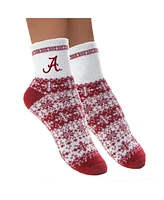 Women's ZooZatz Alabama Crimson Tide Fuzzy Holiday Crew Socks