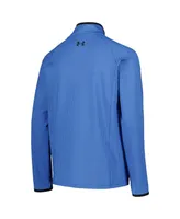 Big Boys Under Armour Blue 2024 Presidents Cup Tee To Green Half Moons Raglan Quarter-Zip Pullover Jacket