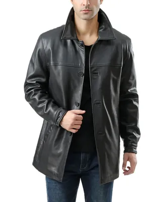 Bgsd Men Samuel Leather Car Coat