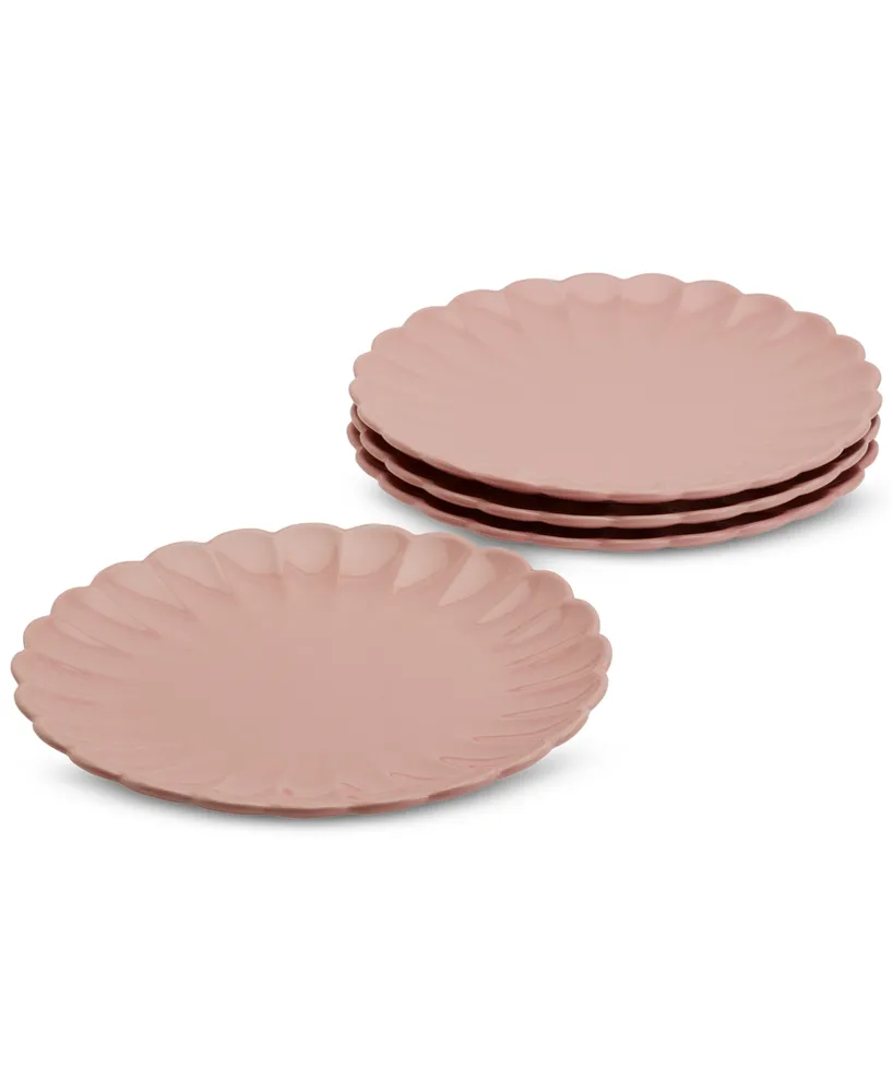 Tabletops Gallery Pink Dinner Plates, Set of 4