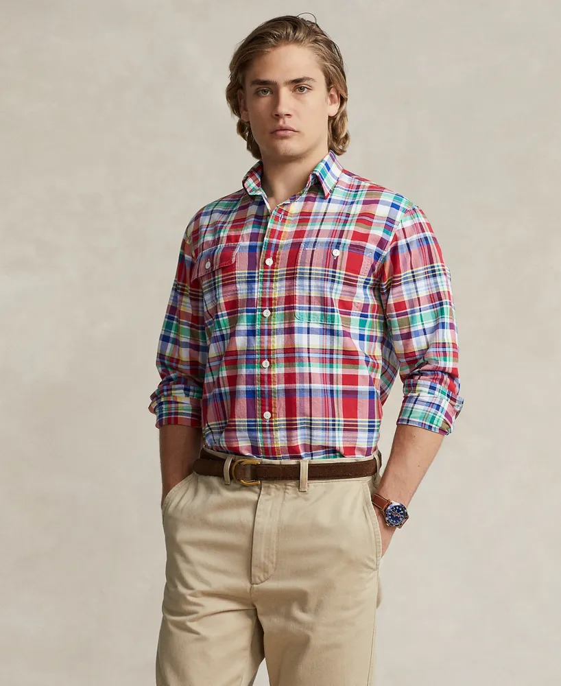 Polo Ralph Lauren Men's Classic-Fit Performance Twill Shirt - Macy's