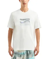 A|X Armani Exchange Men's Cotton Wave Logo Print T Shirt