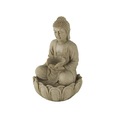 Simplie Fun Buddha Water Fountain for Outdoor and Indoor Use