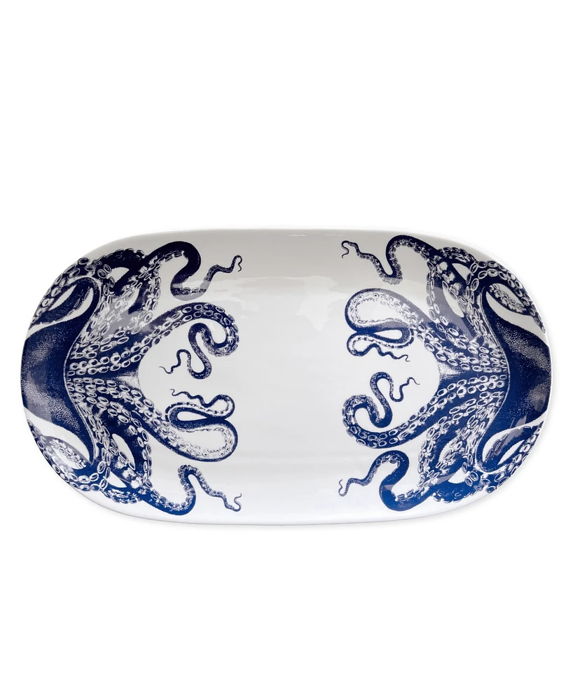 Caskata Lucy Octopus Large Coupe Oval Platter