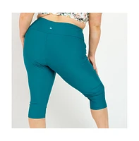 Calypsa Plus Capri Swim Leggings