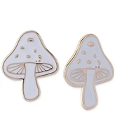 Lucky Brand Gold-Tone White Mushroom Pin