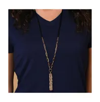 Sohi Women's Gold Metallic Chain-link Necklace