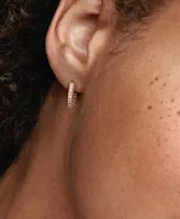 Pandora Pave Heart Hoop Earrings