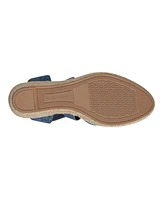 Easy Spirit Women's Meza Casual Strappy Espadrille Wedges Sandal
