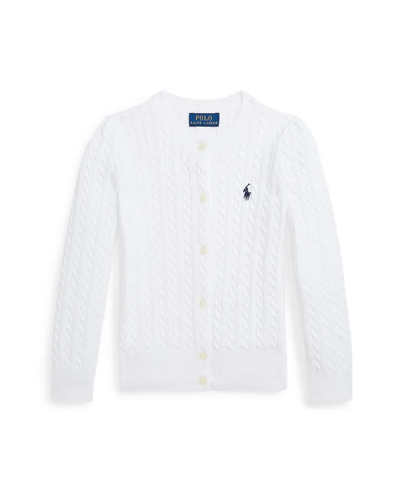 Polo Ralph Lauren Toddler and Little Girls Cable-Knit Cotton