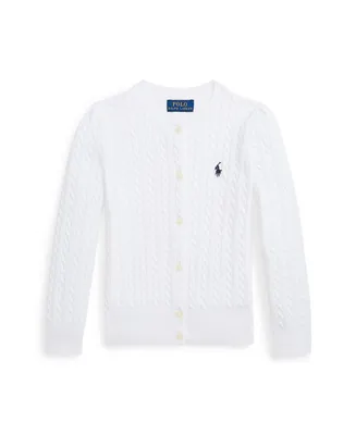 Polo Ralph Lauren Toddler and Little Girls Cable-Knit Cotton Cardigan