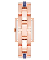 Anne Klein Women's Quartz Rose Gold-Tone Alloy and Blue Lapis Watch, 28mm - Rose Gold