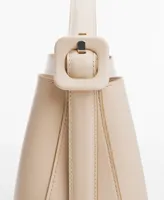 Mango Women's Buckle Detail Shopper Bag