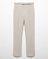 Mango Women's Belt Straight-Fit Pants