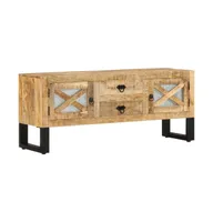 Tv Stand 43.3"x11.8"x17.7" Rough Mango Wood