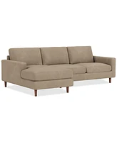 Closeout! EQ3 Oskar 2-Pc. Fabric Sectional Sofa