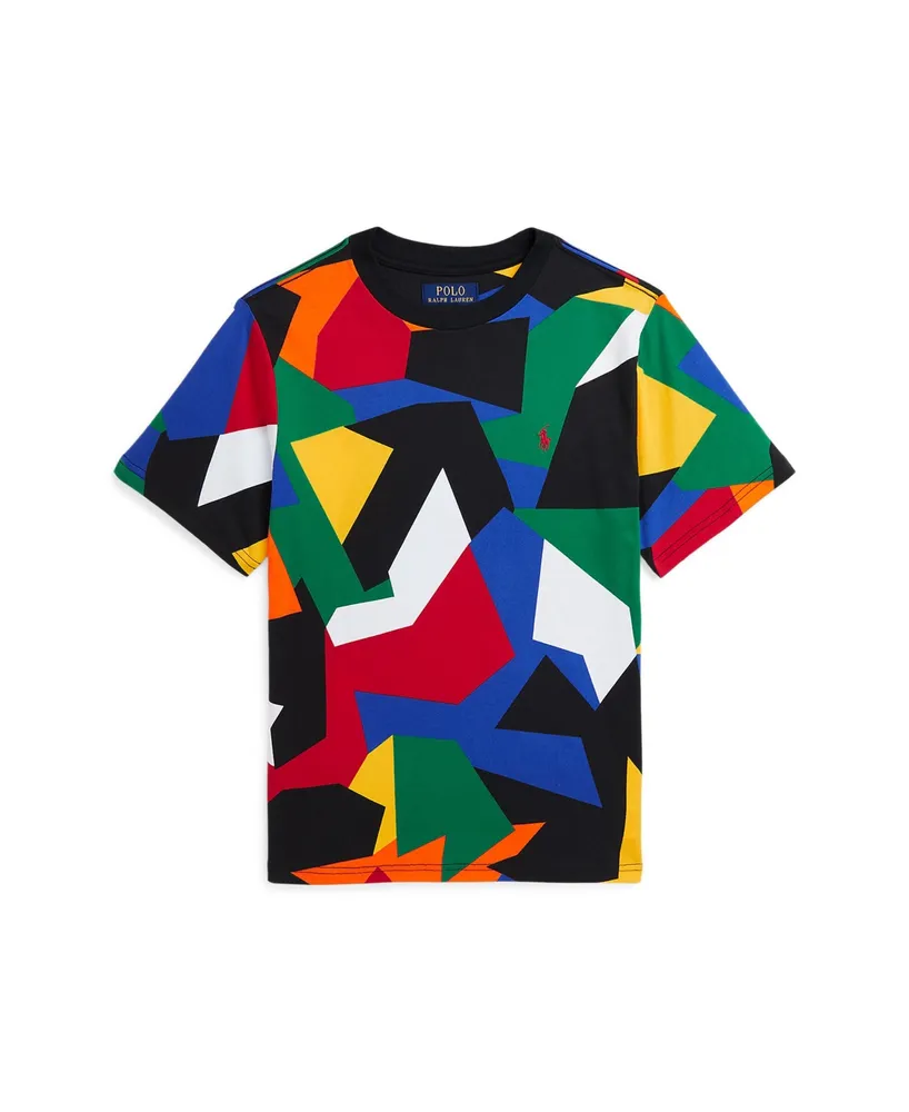 Polo Ralph Lauren Big Boys Abstract-Print Cotton Jersey T-shirt