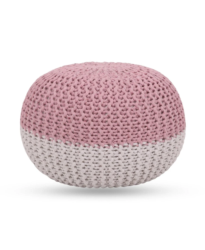 Loft Lyfe Arionna Cotton Yarn Ottoman Pouf