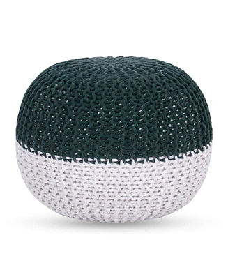 Loft Lyfe Arionna Cotton Yarn Ottoman Pouf