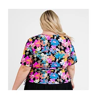 Calypsa Plus Size Lena Swim Top