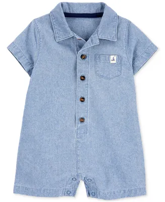 Carter's Baby Boys Chambray Romper
