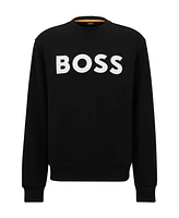 Boss by Hugo Boss Men's Rubber-Print Logo Relaxed-Fit Sweatshirt