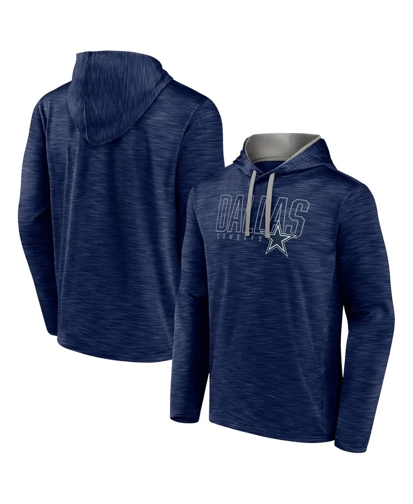 Men's Fanatics Heather Navy Dallas Cowboys Hook and Ladder Pullover Hoodie