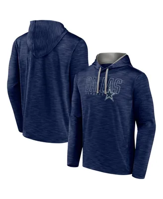 Men's Fanatics Heather Navy Dallas Cowboys Hook and Ladder Pullover Hoodie