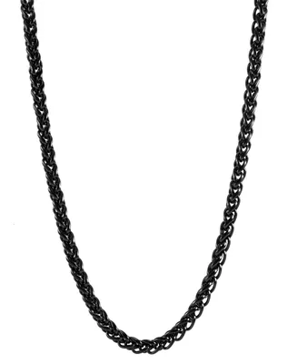 Blackjack Men's Wheat Link 24" Chain Necklace Stainless Steel