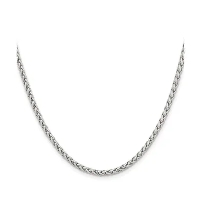 Chisel Stainless Steel 3mm Wheat Chain Necklace